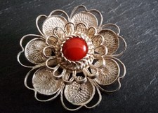 Vintage Brosche Blume Flover