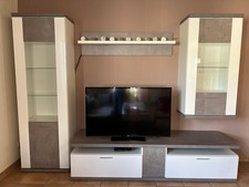 Wohnwand Weiß TV Lowboard