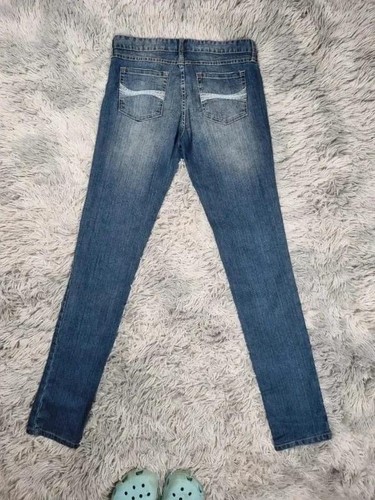Y2k jeans blau bestickt - blau, slim