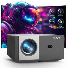 Beamer 4K UHD Projektor 5G WiFi6 BT5.0 Android11 USB 180°Drehbares Outdoor-Kino