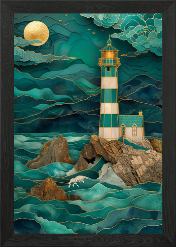 Gelassener leuchtturm - gelassener,
