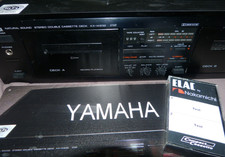 YAMAHA Doppeldeck Cassetten Recorder inkl. ELAC Azimut Test + Blechschild + Test