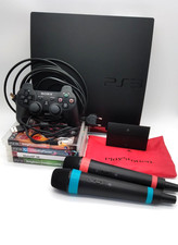 Sony PlayStation 3 PS3 Slim Konsole 320 GB + Singstar Wireless  | Gut | - Top!