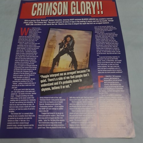 Vintage wasp blackie lawless - vintage,