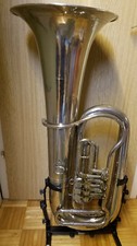 TOP! "Miraphone" Marken Es-Tuba mit 3 Zylinder-Dreh-Ventilen,Vernickelt!
