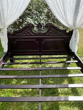 Himmelbett aus Mahagoni Massivholz. 160 x 200 Gesamthöhe 223 Gesamtbreite 180 cm