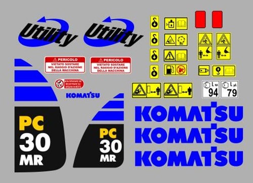 Komatsu mr decals - komatsu, 30