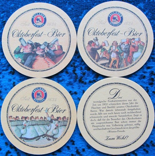 Bierdeckel serie paulaner - bierdeckel,