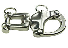 Edelstahl Patenthaken, Schnappschäkel, Panikhaken, Sicherheitsverschluss 