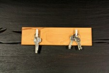 Massivholz Garderoben-leiste Kernbuche geölt Flur Wand-garderobe Schlüssel-brett