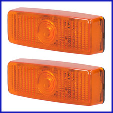 2x Seitenmarkierungsleuchte Begrenzungsleuchte orange 12V 24V PKW LKW Anhänger