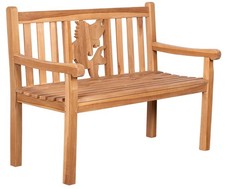 Gartenbank Fisch Teak 120 cm