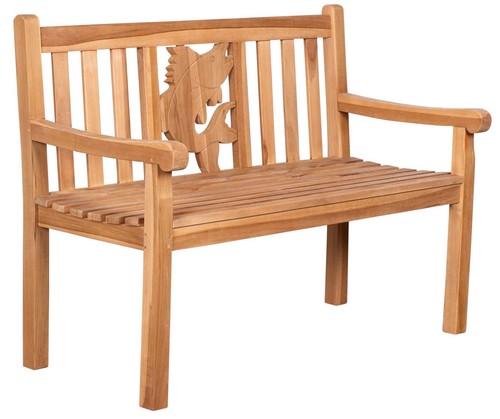 Gartenbank fisch teak - gartenbank, 120