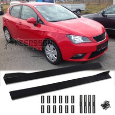 Auto Seitenschweller Sideskirts Ansätz Tuning Glänz Schwarz für Seat Ibiza 6J 6L