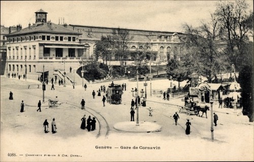 Genève genf schweiz gare - genève, schweiz,