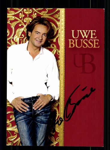 Uwe busse autogrammkarte - busse,