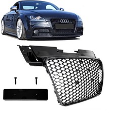 Kühlergrill Wabengrill Schwarz glanz passt für Audi TT 8J 06-16 ohne RS Emblem