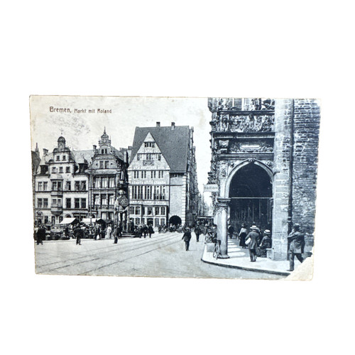 Postkarte bremen markt mit - ak,