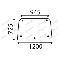 Heckscheibe für Case IH/International Harvester 1056XL 1255 1455XL 3220 3230