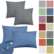 Kissenbezug Leinen Optik 2er