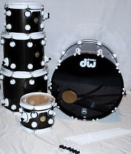 DW Collectors Series Shell Drumset - Black Mirra 5-teilig - DEMO