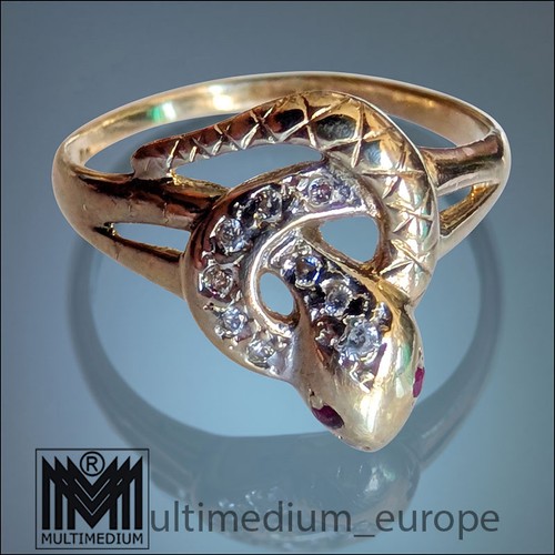 Vintage schlangenring 333 - schlangenring,
