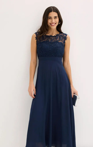 Festliches maxikleid mit - festliches,