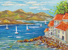 Italy Lake Landscape Coast