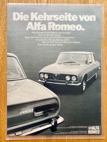 1972 alfa romeo berlina 2000 - 1972,