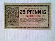 Banknoten, Notgeld, Stadt