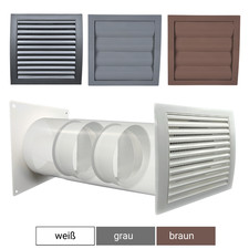 Kunststoff Mauerkasten Mauerdurchführung Wanddurchführung Abluft Ø 100 125 150