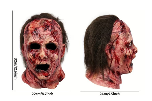 Zombie maske horror latex - zombie,