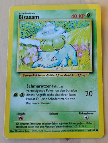 Pokémon tcg bisasam 102 - pokémon,