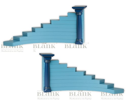 Engelstufen blau links - , +