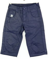 Beschichtete Jeans-Bermuda Gr. 30 Dunkelblau Herren-Shorts Kurz-Hose Pants Neu*