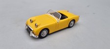 Modellautos Bausatz 8 cm Record Austin Healey Sprite Cabriolet gelb