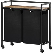 Wäschekorb 2 Fächer mit