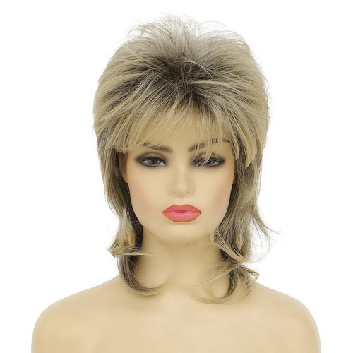 Blonde vokuhila perücke für - vokuhila-perücke,