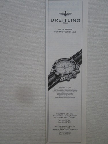 1991 pub montre breitling - pub,