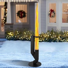 Feuersäule Rocket Ofen Pellet Pelletfackel 131cm Feuerrohr Glasröhre Ambiente