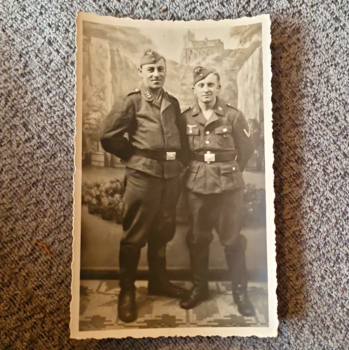 Fotopostkarte soldaten in - fotopostkarte,