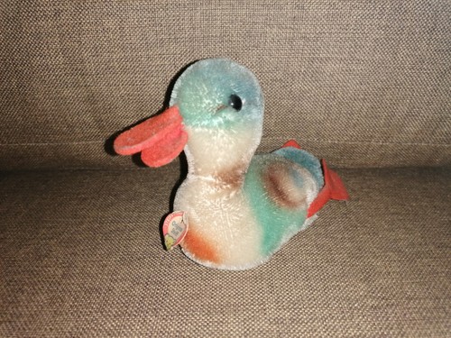 Steiff mohair ente schwimmend - ente,