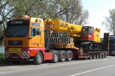 LKW Foto MAN TGA XXL Schwerlast Belgien orange BAU TRANS CONVOI EXCEPTION #j6yh