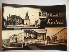 Alte AK Rostock Mehrbildkarte [aA305]