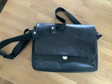 Gusti Theodore tasche echt leder schwarz umhänge Laptop