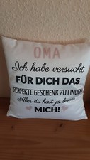 Kissen 37 X37 cm,Geschenkidee für Omas, Neu Ungenutzt, Haushaltsauflösung