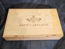 6er Holzkiste Weinkiste OHK leer m.SD Esprit Leflaive Frankreich Deko Aufbewahru