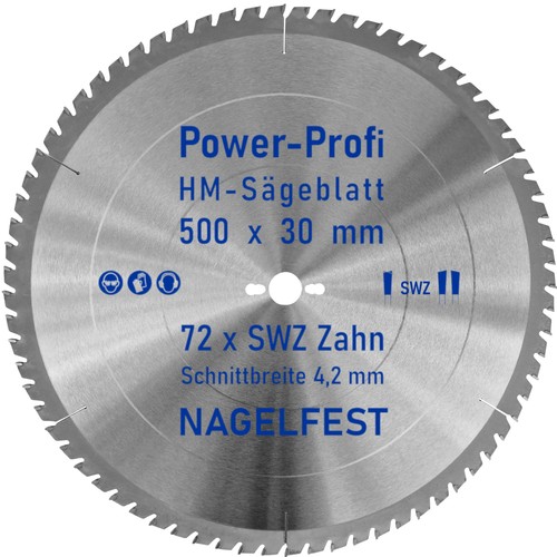 Kreis sägeblatt 500 30 - x,