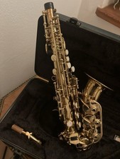 Sopransaxophon, gebogen, abnehmbarer S-Bogen