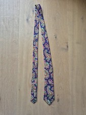 Blick Krawatte, buntes Muster, Seide, rot-blau-grün-gelb